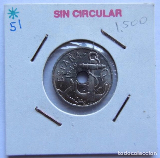 Monedas Franco: MONEDA DE 50 C&Eacute;NTIMOS (SIN CIRCULAR) DEL A&Ntilde;O 1949. - Foto 1