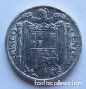 Monedas Franco: MONEDA DE 5 C&Eacute;NTIMOS SIN CIRCULAR DEL A&Ntilde;O 1940. - Foto 1