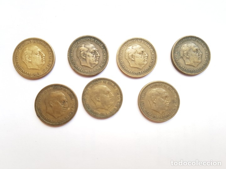Monedas Franco: 7 monedas 250 pesetas - Foto 1