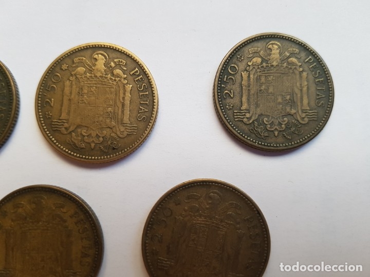 Monedas Franco: 7 monedas 250 pesetas - Foto 4