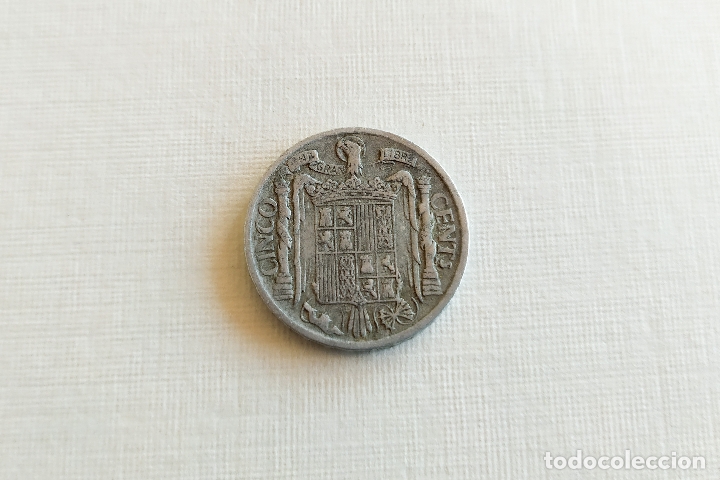 Monedas Franco: Monedas de 5 Centimos - 1940 - Foto 3