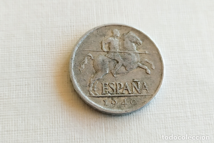Monedas Franco: Monedas de 5 Centimos - 1940 - Foto 2