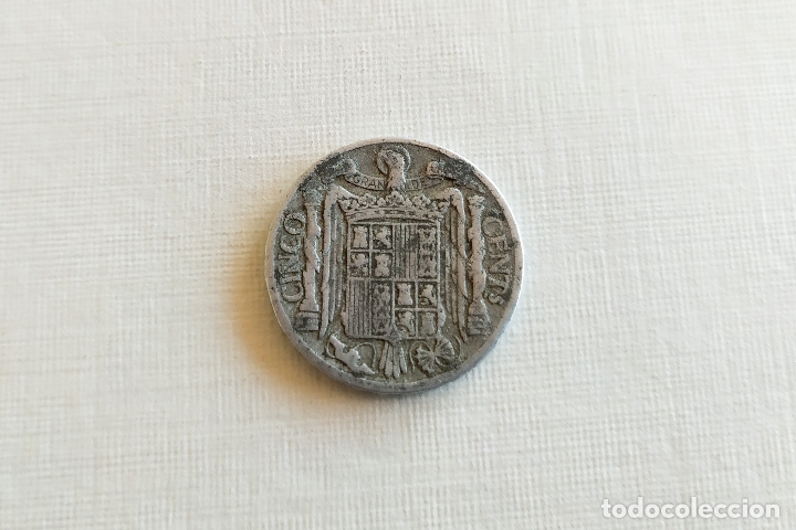 Monedas Franco: Monedas de 5 Centimos - 1940 - Foto 3