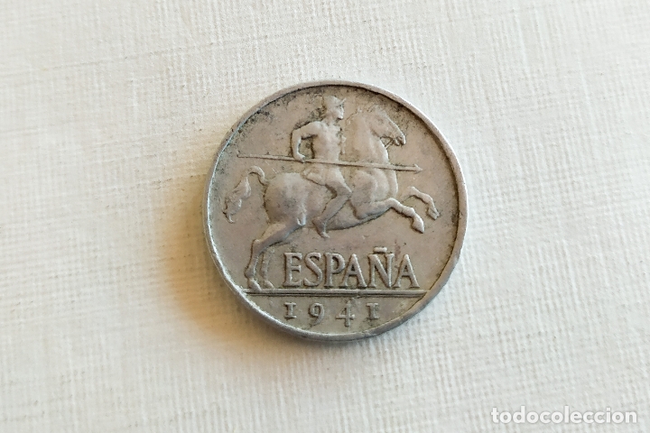 Monedas Franco: Moneda de 5 Centimos - 1941 - Foto 2