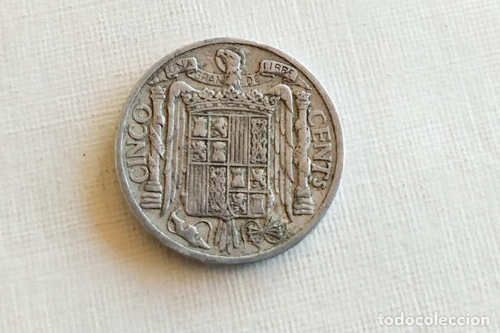Monedas Franco: Moneda de 5 Centimos - 1941 - Foto 4