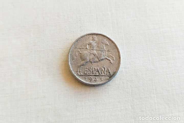 Monedas Franco: Moneda de 5 Centimos - 1945 - Foto 1