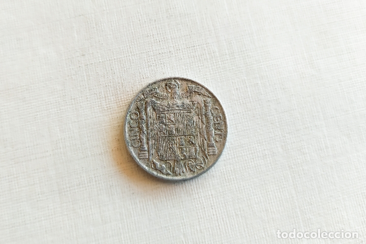 Monedas Franco: Moneda de 5 Centimos - 1953 - PLVS ULTRA - Foto 3