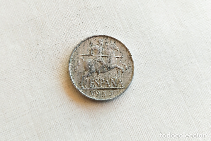 Monedas Franco: Moneda de 5 Centimos - 1953 - PLVS ULTRA - Foto 1