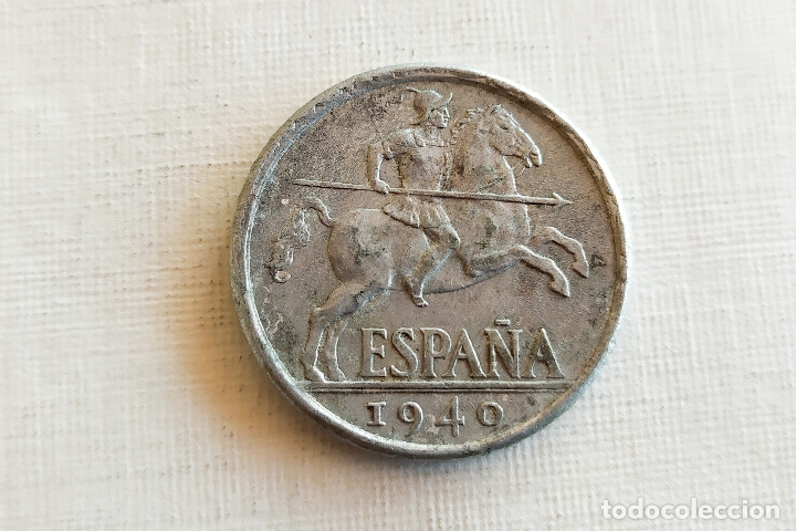 Monedas Franco: Moneda de 10 Centimos - 1940 - Foto 2
