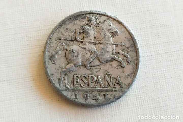 Monedas Franco: Moneda de 10 Centimos - 1941 - Foto 2