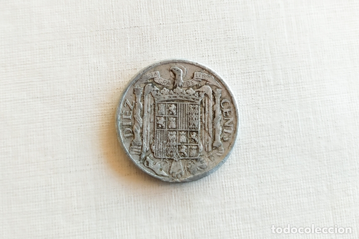 Monedas Franco: Moneda de 10 Centimos - 1941 - Foto 3
