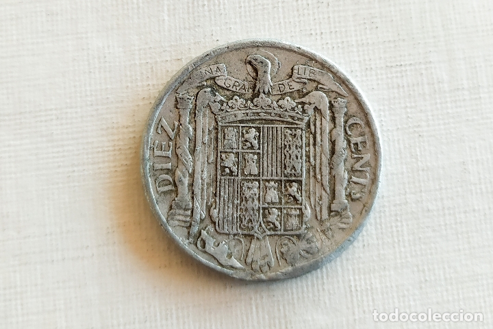 Monedas Franco: Moneda de 10 Centimos - 1941 - Foto 4