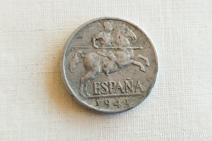 Monedas Franco: Moneda de 10 Centimos - 1941 - Foto 2