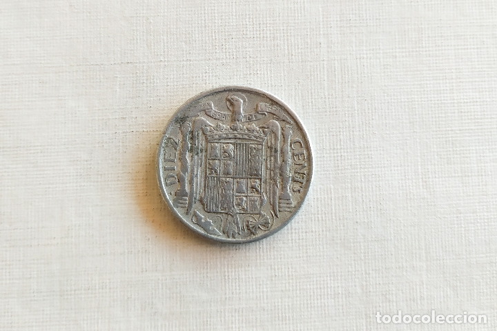 Monedas Franco: Moneda de 10 Centimos - 1941 - Foto 3