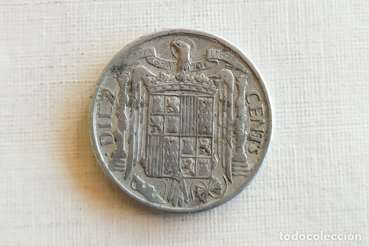 Monedas Franco: Moneda de 10 Centimos - 1941 - Foto 4
