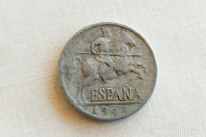 Monedas Franco: Moneda de 10 Centimos - 1941 - Foto 2