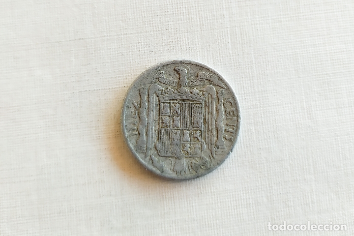 Monedas Franco: Moneda de 10 Centimos - 1941 - Foto 3