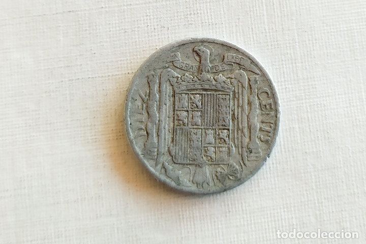 Monedas Franco: Moneda de 10 Centimos - 1941 - Foto 4