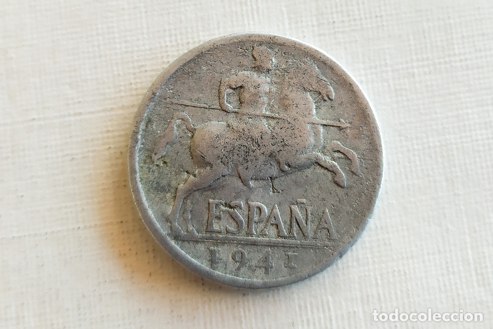 Monedas Franco: Moneda de 10 Centimos - 1941 - Foto 2