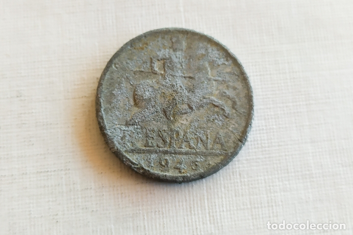 Monedas Franco: Moneda de 10 Centimos - 1945 - Foto 2