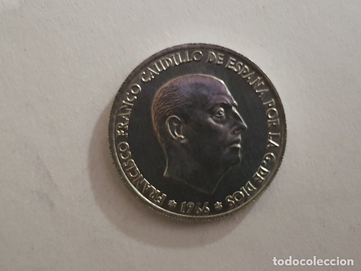 Monedas Franco: 2 monedas de 50 c&eacute;ntimos 1966 *1967 - SC/BU - Foto 3