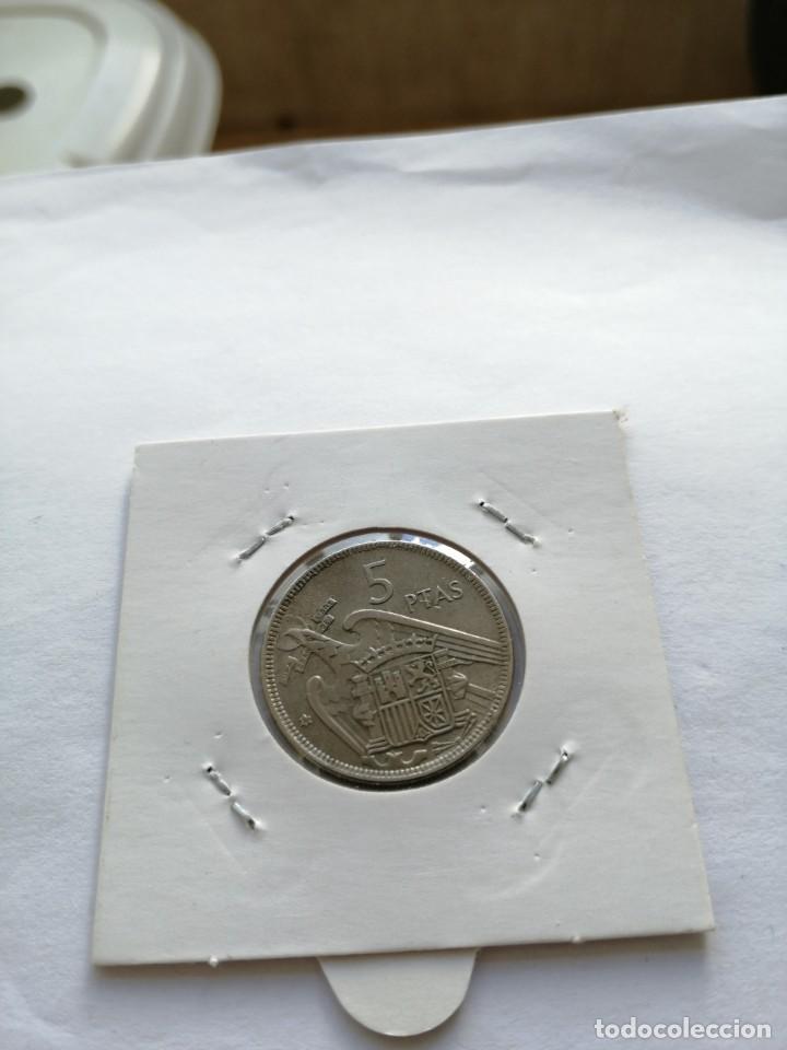 Monedas Franco: 5 pesetas 1957 * 58 EBC - Foto 2