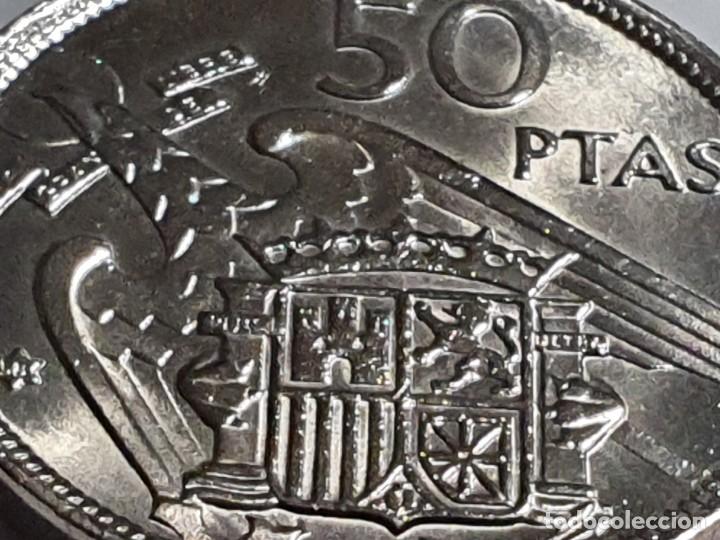 Monedas Franco: Moneda 50 pesetas 1957 *58 - EBC - Foto 5