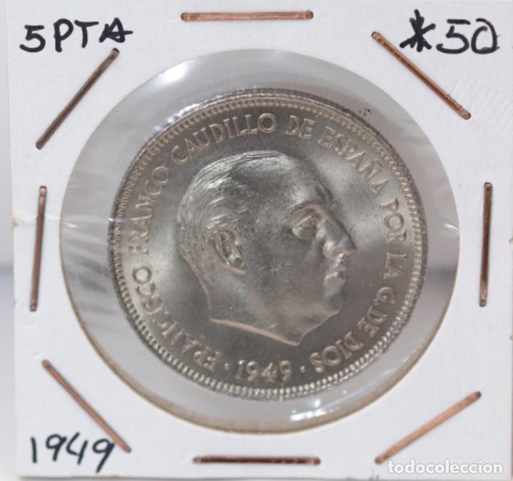 Monedas Franco: LOTE DE 2 MONEDAS SIN CIRCULAR, 1949 - Foto 4
