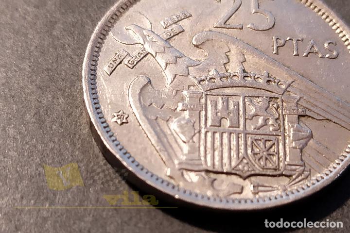 Monedas Franco: Moneda de 25 Pesetas - 1957 *58 - Foto 3