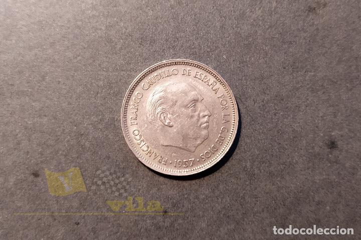 Monedas Franco: Moneda de 25 Pesetas - 1957 *58 - Foto 4