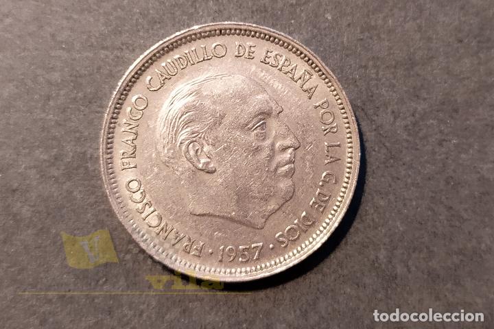 Monedas Franco: Moneda de 25 Pesetas - 1957 *58 - Foto 5