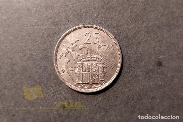 Monedas Franco: Moneda de 25 Pesetas - 1957 *58 - Foto 1