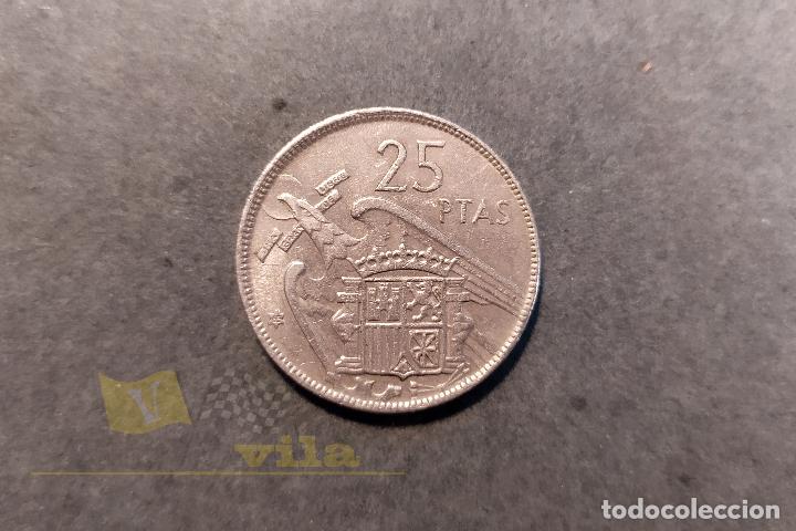 Monedas Franco: Moneda de 25 Pesetas - 1957 *65 - Foto 1
