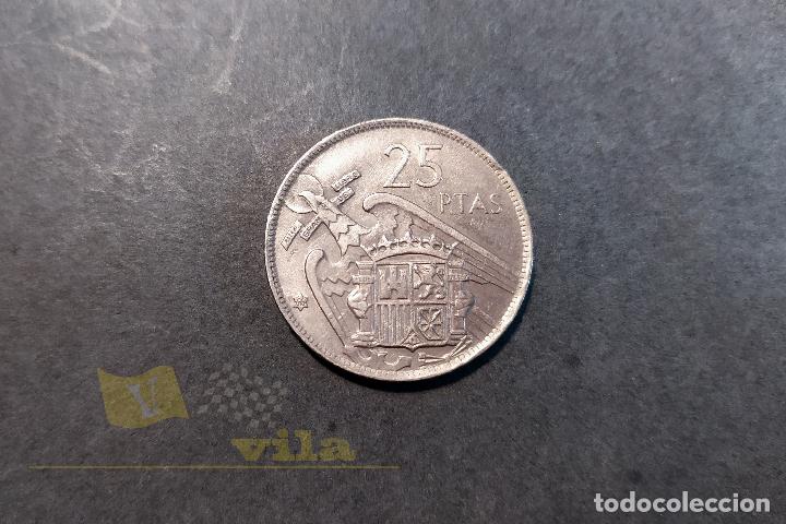 Monedas Franco: Moneda de 25 Pesetas - 1957 *66 - Foto 1