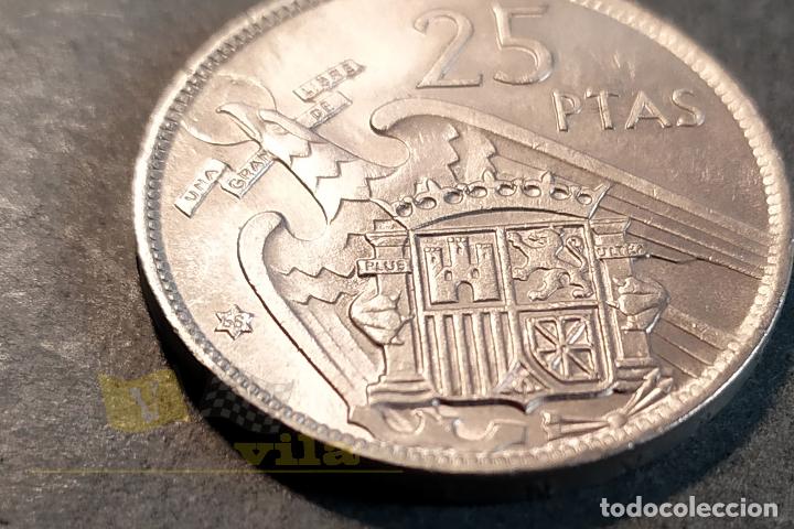 Monedas Franco: Moneda de 25 Pesetas - 1957 *67 - Foto 3