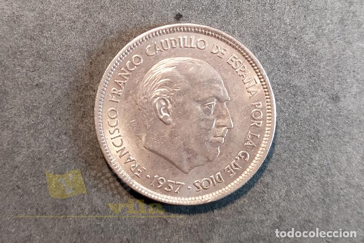Monedas Franco: Moneda de 25 Pesetas - 1957 *67 - Foto 5