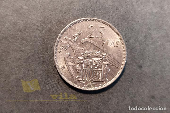 Monedas Franco: Moneda de 25 Pesetas - 1957 *67 - Foto 1