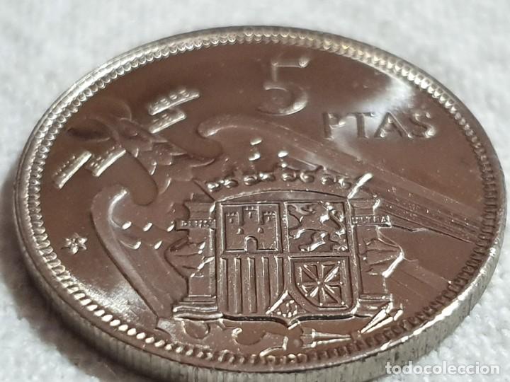 Monedas Franco: Moneda 5 pesetas 1957 *75 - SC - Foto 5
