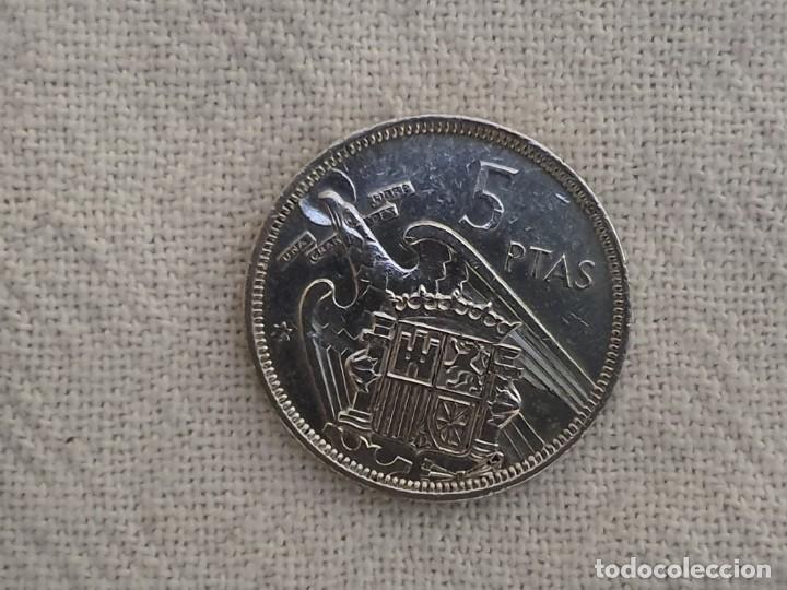 Monedas Franco: 5 pesetas 1957 *1973 - EBC/EF *73 - Foto 3
