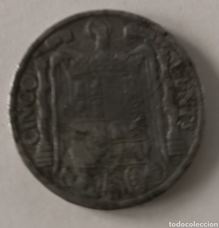 Monedas Franco: 5 c&eacute;ntimos 1940 moneda - Foto 2