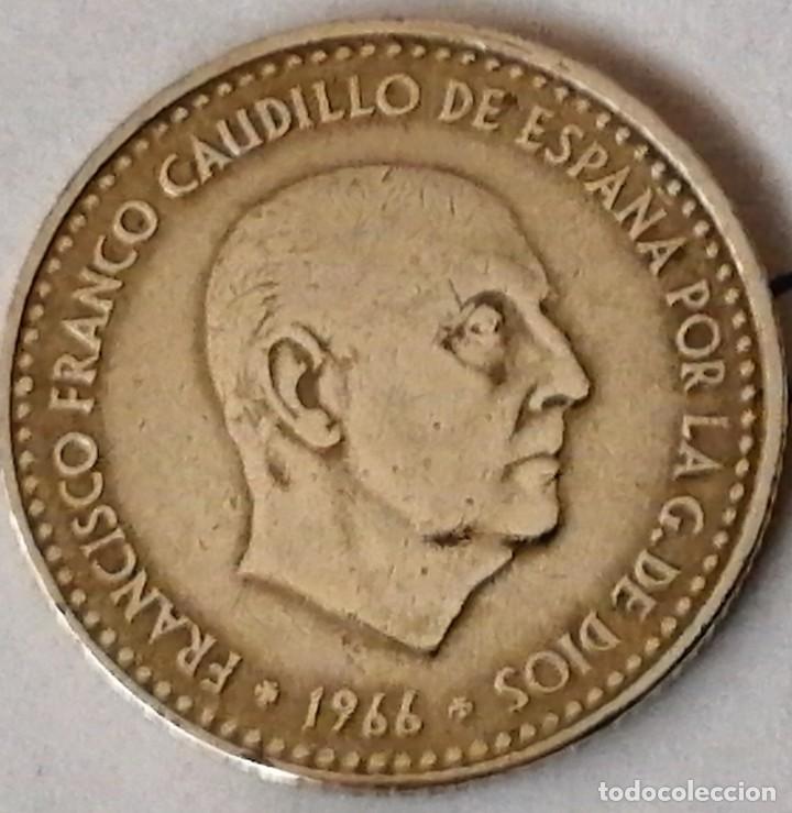 Monedas Franco: Moneda 1 peseta 1966*69 - Foto 1