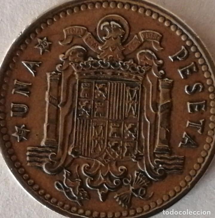 Monedas Franco: Moneda de una peseta 1966*70 - Foto 2