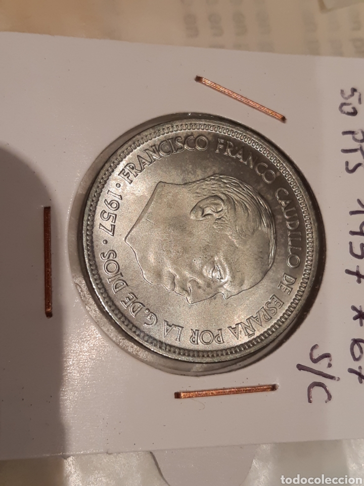 Monedas Franco: FRANCO 50 pts. 1957 * 67 SIN CIRCULAR. - Foto 1