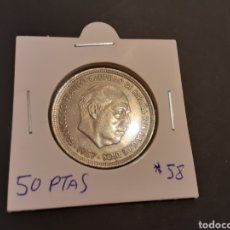 Monedas Franco: MONEDA 50 PESETAS 1957 ESPAÑA ESTADO ESPAÑOL ESTRELLA 58 VISIBLES. Lote 194148532