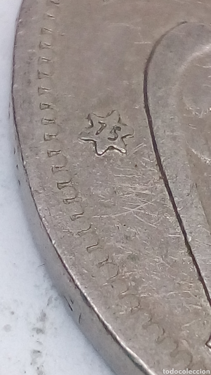 Monedas Franco: Moneda de 25pesetas a&ntilde;o 1957 E75 - Foto 3