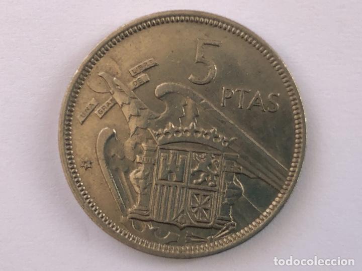 Monedas Franco: 5 pesetas 1957*75 - Foto 2