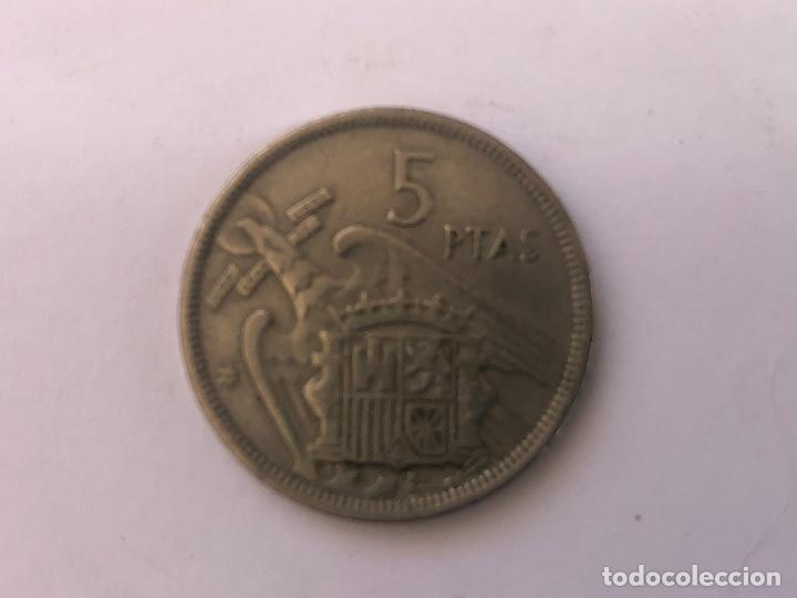Monedas Franco: 5 pesetas 1957*58 - Foto 2