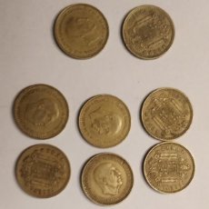 Monedas Franco: 14 MONEDAS DE 1 PESETA, DE FRANCO DE 1966. Lote 196029021
