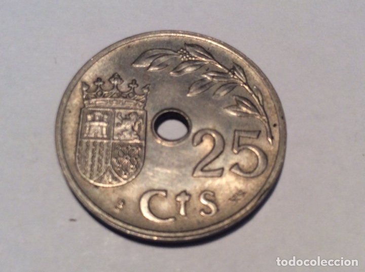 Monedas Franco: 25 c&eacute;ntimo 1937 el a&ntilde;o triunfal. Sin circular Ref226 - Foto 1