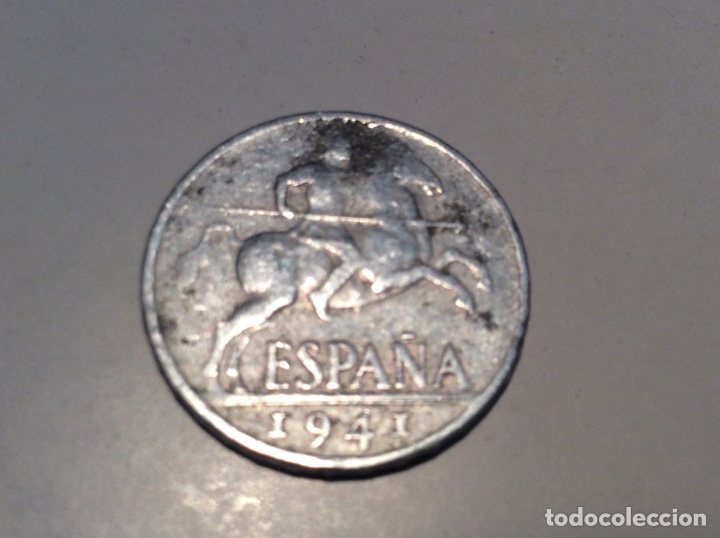 Monedas Franco: Moneda diez centimos 1941 - Foto 2